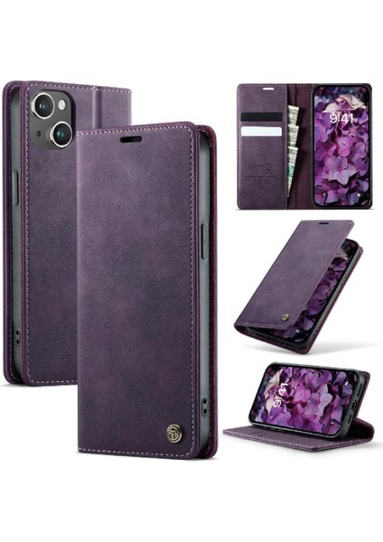 IPhone 14 Rfıd Engelleme Ayarlanabilir Kickstand Için Retro Deri Cüzdan Kılıf (Yurt Dışından) indirimleri