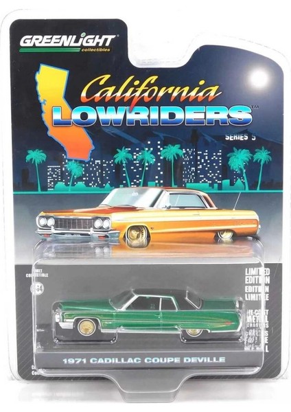 Greenlight 1/64 California Lowriders Series 5 - 1971 Cadillac Coupe Deville fiyatları