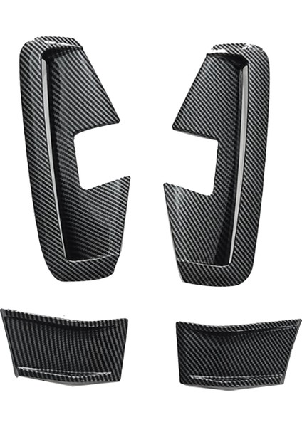 Araba Ön Tampon Yan Kanardlar Bölücü Spoiler Bmw 4 Serisi G22 Mp 2021-2024 Ön Rüzgar Blade Fang Spoiler (Yurt Dışından)