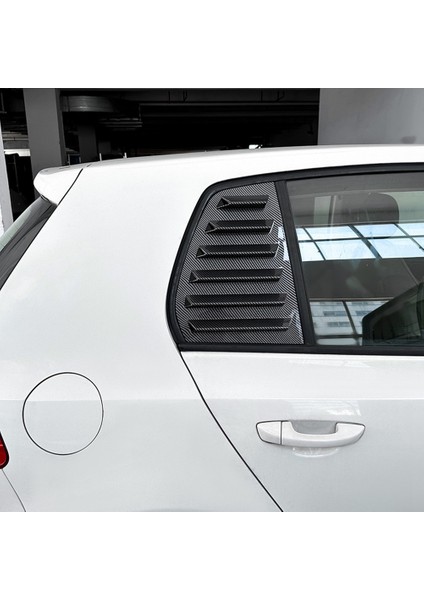 Araba Karbon Fiber Arka Camlar Üçgen Panjur Kapağı Çıkartmalar Vw Golf 6 Için Mk6 2008-2012 Araba Styling Kapak (Yurt Dışından) modelleri