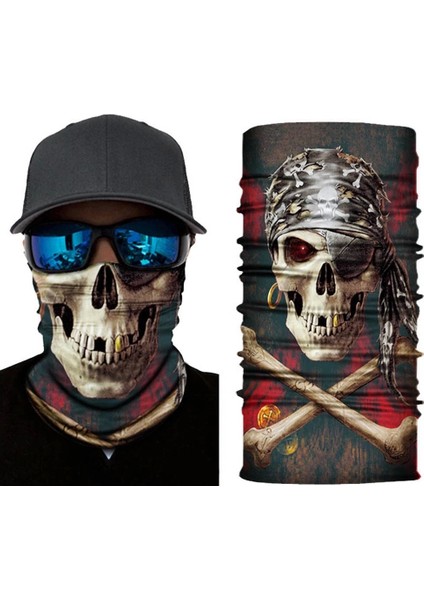 Motorcu Boyunluk Baf Buff Bandana 25X48 cm Model 2