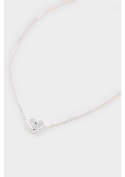 Kadın Minimal Kalp Silver Kolye F5978AXNS