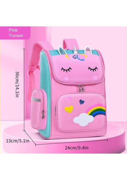 Yeni Ilköğretim Okulu Öğrencileri Schoolbag Omuzlar Sırt Çantası 6-12 Yaşında Bir, Iki, Üç, Dört, Beş, Altı Sınıf Su Geçirmez Le Renk: Pembe Küçük (Yurt Dışından)