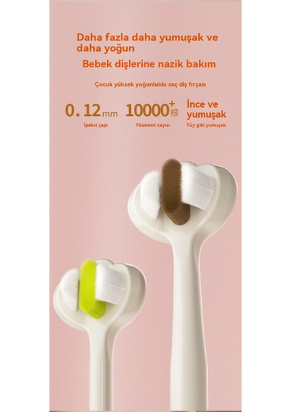 2 Bebek ve Bebek Için Üç Diş Fırçası (Yurt Dışından)