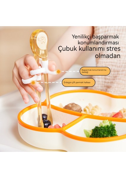 Ppsu Yürümeye Başlayan Çocuk Eğitim Yemek Çubukları (Yurt Dışından)