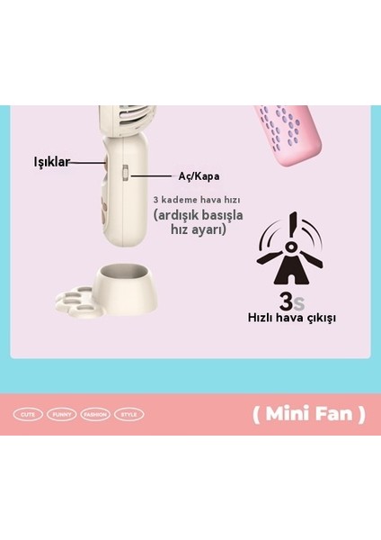 USB Şarj Mini Taşınabilir El Küçük Fan (Yurt Dışından) indirimleri