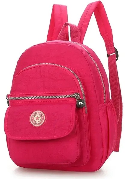 Yeni Feminina Su Geçirmez Naylon Çantalar Kadın Sırt Çantaları Kadın Okul Sırt Çantaları Genç Kızlar Mochila Seyahat Çantası Günlük Çantalar Renk: Gül Kırmızı (Yurt Dışından)