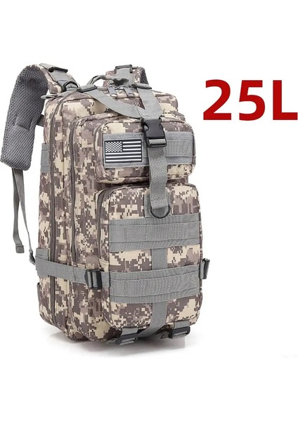 25L/50L Sağlam Naylon Su Geçirmez Taktik Sporlar Trekking Balıkçılık Avcılığı Kamp Yürüyüş Çantası Sırt Çantası Açık Sıralama Sırpma: 25L (Acu) (Yurt Dışından)