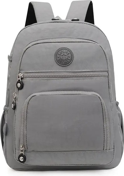 Öğrenciler Büyük Kapasiteli Okul Çantaları Kadınlar Çok Katmanlı Tasarım Seyahat Sırt Çantası Su Geçirmez Hafif Oxford Bez Torbalar Kadınlar Için Renk: Gri (Yurt Dışından)