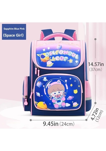 Çocuklar Ilkokul Öğrencileri Okul Çantası Kızlar 1, 2, 3, 4, 5, 6 Sınıflar 6-12 Yaş Arası Omuzlar Sırt Çantası Sevimli Su Geçirmezlik: Mor Küçük (Yurt Dışından)