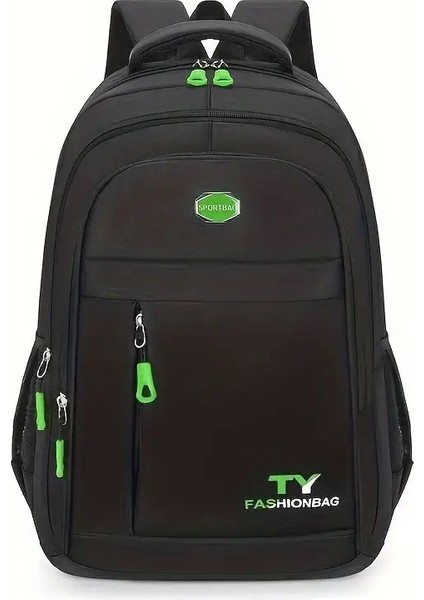 1 Adet Erkek Sırt Çantası, Büyük Kapasiteli Su Geçirmez Rahat Sırt Çantası, Ayarlanabilir Bilgisayar Sırt Çantası Rengi: Yeşil (Yurt Dışından)