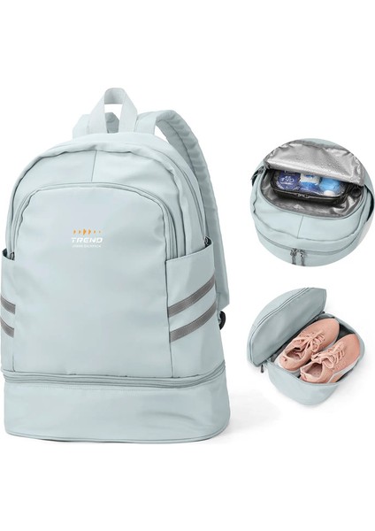 Ayakkabı Bölmesi Olan Kadınlar Için Spor Salonu Sırt Çantası, Büyük Kadınlar Seyahat Sırt Çantası Su Geçirmez, Spor Yüzme Yoga Atletik Sırt Çantası Renk: Mavi/beden: Küçük (Yurt Dışından)