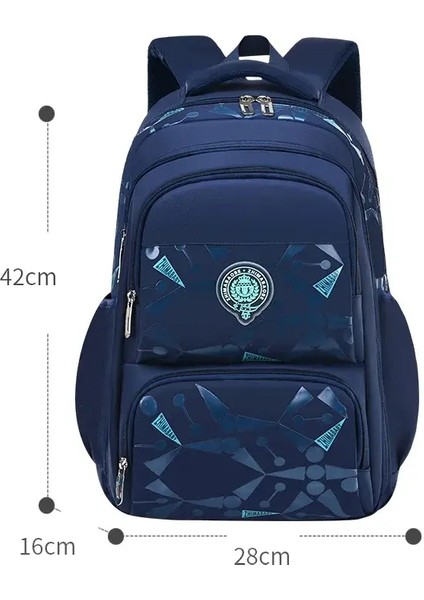 Sınıf 3-6 Su Geçirmez Çocuk Okul Çantaları Erkekler Ilkokul Sırt Çantaları Ortopedi Ortaokul Liseli Mochila Infantilcolor: Koyu Mavi Küçük (Yurt Dışından)