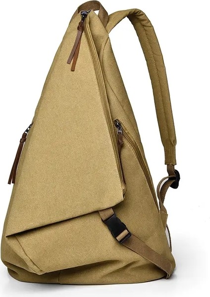 Erkekler Için Büyük Kapasiteli Yeni Tuval Sırt Çantası, Stil Mochilas ile Gidip Gelme ve Seyahat Eden Bolsa Feminina Renk: Khaki/beden: 32X18X48CM (Yurt Dışından)