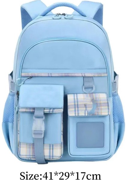 Su Geçirmez Yeni Hafif Sırt Çantası Ilkokul Kızlar ve Çocuklar Için Büyük Kapasiteli Omurilik Koruma Girlscolor Için Sırt Çantası: Küçük-Wjf (Yurt Dışından)