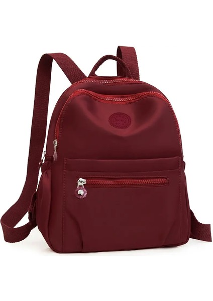 Sırt Çantası Kadın Yeni Kore Moda Oxford Kumaş Kadın Çanta Su Geçirmez Kumaş Gündelik Alışveriş Kadın Sırt Çantası Rengi: Kırmızı (Yurt Dışından)