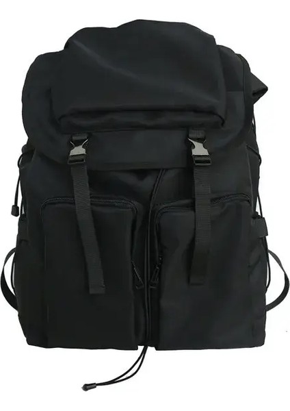 Yeni Drawstring Hasp Tepeleri Sıradan Sırt Çantası Erkek Kadın Kolej Okulu Çantaları Dizüstü Bilgisayar Sırt Çantaları Basit 15.6 Inç Dizüstü Bilgisayar Çantası Mencolor Için: Siyah (Yurt Dışından)