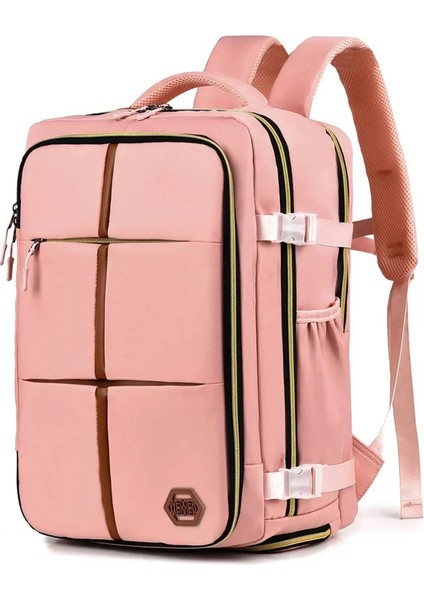 Erkekler ve Kadınlar Için Yeni Yüksek Kapasiteli Seyahat Sırt Çantası Şık Okul Çantası Tüm Durumlar Için Çok Fonksiyonlu Çanta Mochilascolor: Pink (Yurt Dışından)