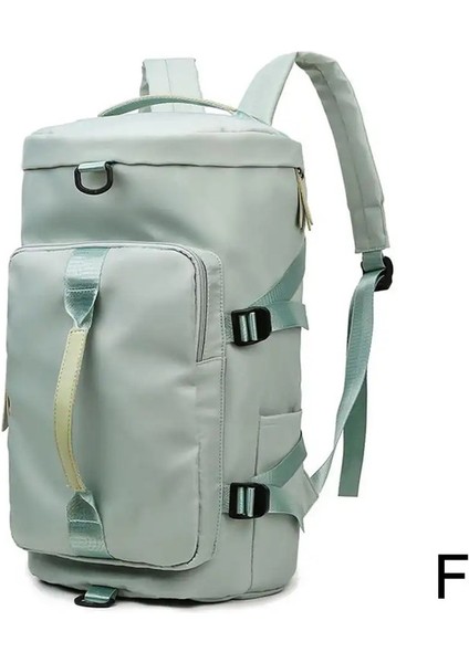 Büyük Kapasiteli Depolama Çantası Seyahat Çantası Tote Duffel Bagaj Taşınması Su Geçirmez Sırt Çantası Çanta Oxford Omuz Kadınlar Renk: Yeşil (Yurt Dışından)