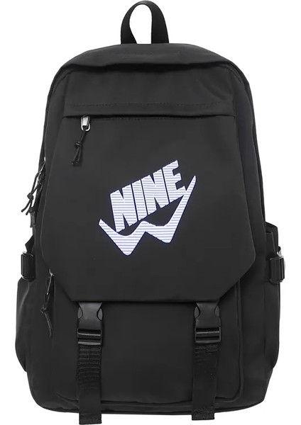 Yeni Moda Lüks Sırt Çantası Su Geçirmez Bilgisayar Çantası Yüksek Kaliteli Omuz Çantaları Büyük Kapasiteli Okul Çantaları Hafif El Çantaları Renk: Siyah/boyut: 32CMX13CMX46CM (Yurt Dışından)