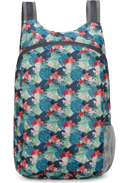 Hafif Katlanır Çanta Kadın Erkekler Su Geçirmez Portatif Sırt Çantası Ultralight Seyahat Çantaları Açık Hava Sporları Gündüz Renk: Desen B (Yurt Dışından)