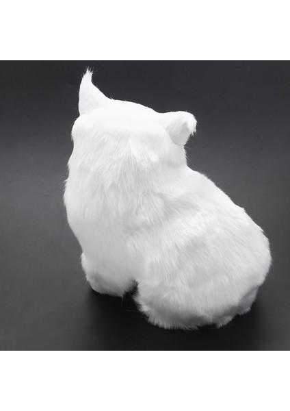 Gerçekçi Sevimli Simülasyon Dolması Peluş Beyaz Farsça Kediler Oyuncaklar Kedi Bebek Masa Süsü Çocuk Erkek Kız (Yurt Dışından) indirimleri