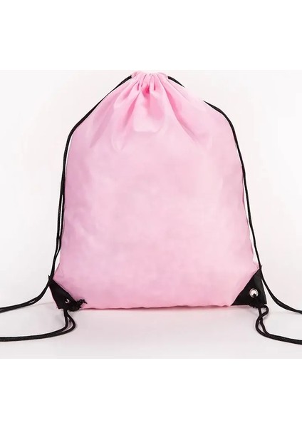 Yüzme, Spor, Plaj ve Seyahat Rengi Için Oxford Bezi ile Su Geçirmez Çizim Sırt Çantası: Pembe (Yurt Dışından)