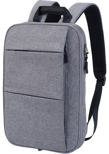 Dizüstü Bilgisayar Sırt Çantası 14 Inç Ince Genişletilebilir Büyük Kapasiteli Bağımsız Bilgisayar Bölmesi Anti-Splash, Şok Geçirmez, Çırpma Önleyici, Renk: Grey2/boyut: 14 Inç (Yurt Dışından)
