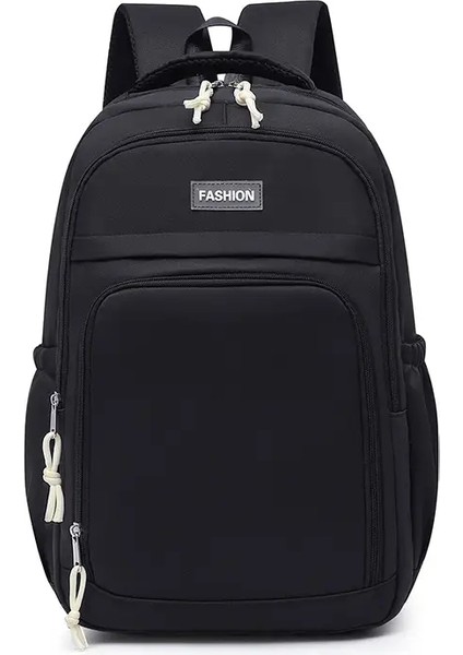 Bilgisayar Sırt Çantası Büyük Kapasiteli Kitap Çantaları Hafif Okul Çantaları Su Geçirmez Dizüstü Paket Çok Fonksiyonlu Seyahat Çantası Daypackcolor: Siyah (Yurt Dışından)