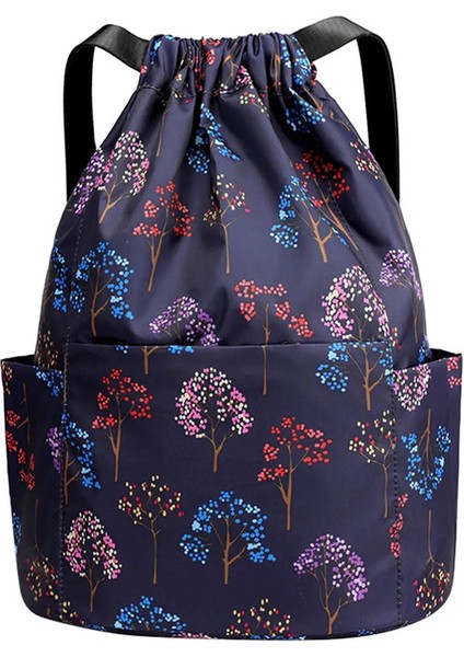 Drawstring Katlanabilir Büyük Kapasiteli Kuru U Ayırma Seyahat Sporları Sırt Çantası Egzotik Çekme Salonu Çuval Sırt Çantası Bagcolor: B/beden: Tek Beden (Yurt Dışından)