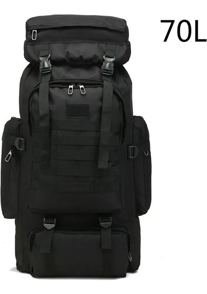 Rilibegan Erkekler Seyahat Sırt Çantası Taktik Tırmanma Açık Hava Yürüyüş Kamuflaj Çok Fonksiyonlu Çanta Erkekler Backpackcolor: Siyah (Yurt Dışından)