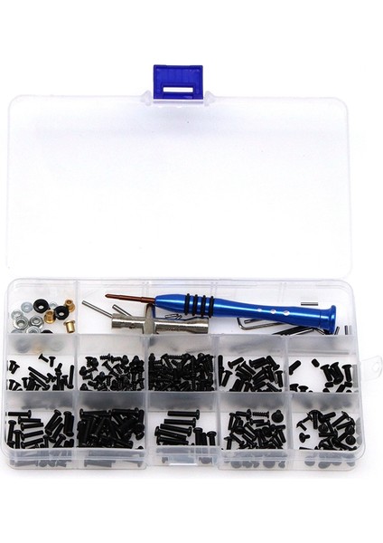 M2 M2.5 M3 Vida Bağlantı Elemanı Kiti Alet Kutusu Wltoys 144001 144010 124007 124016 124017 124018 124019 Rc Araba Yedek Parçaları (Yurt Dışından)