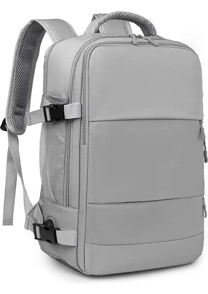 Kadınlar Büyük Kapasite Sırt Çantaları Açık Mekan Yolculuğu Çok Fonksiyonlu Sırt Çantası Ayakkabı Depolama Çok Katmanlı Kuru ve Islak Ayırma Çantası Renk: Stil 1 Gri (Yurt Dışından)