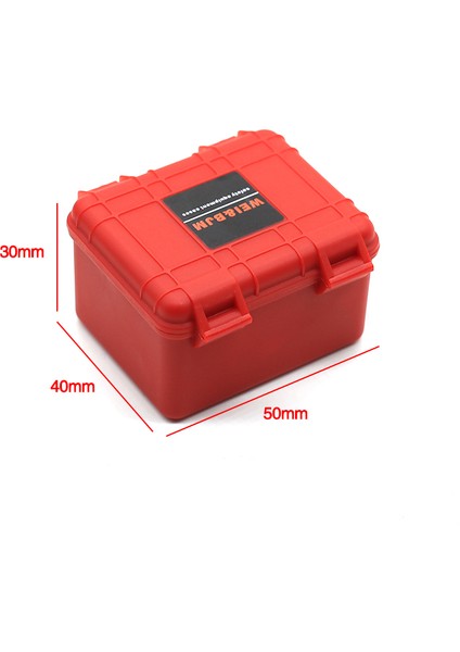 3 Adet Plastik Rc Araba Saklama Kutusu Dekorasyon Aracı Traxxas Trx4 Eksenel SCX10 90046 D90 1/10 Rc Paletli Aksesuarları Kırmızı (Yurt Dışından) fiyatları