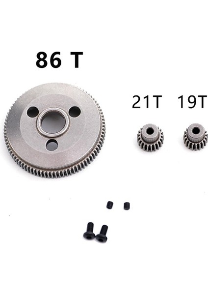 Metal 86T Düz Dişli ile 19T 21T Pinyon Dişli Traxxas Slash 2WD Stampede Rustler Bandit 1/10 Rc Araba Yükseltme Parçaları (Yurt Dışından) modelleri