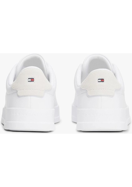 Th Court Lth Detaıl Ess Erkek Beyaz Sneaker FM0FM05367YBS modelleri