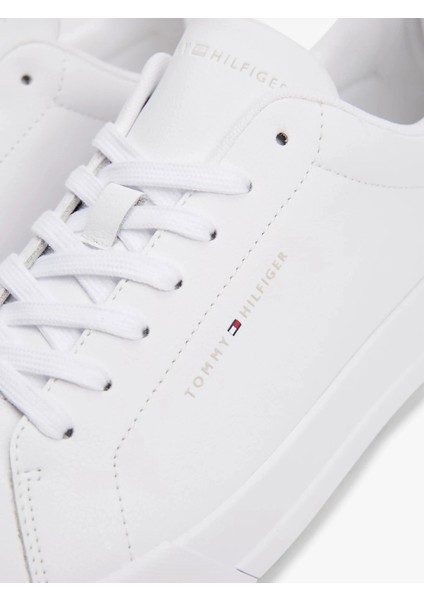 Th Court Lth Detaıl Ess Erkek Beyaz Sneaker FM0FM05367YBS indirimleri