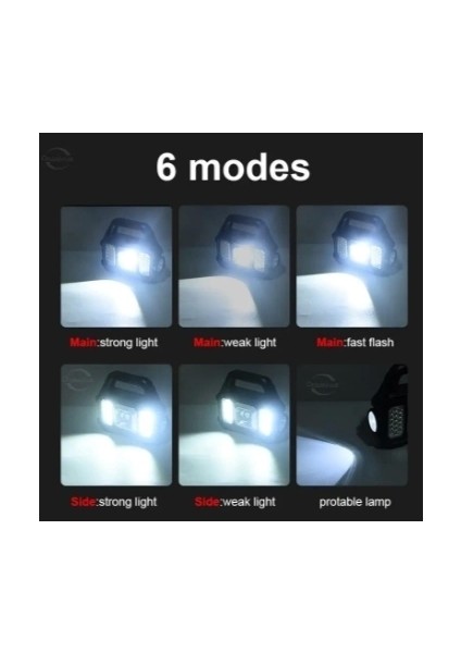 P-880A Solar Powerbanklı Şarjlı Taşınabilir Güçlü Fener fırsatları