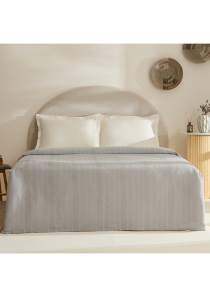 Layna Ecocell Çift Kişilik Tek Pike Gri