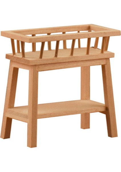 1:12 Evcilik Ahşap Raf Çiçek Standı Mini Bebek Evi Mobilya Modeli Simülasyon Mobilya Aksesuarları, No.1 (Yurt Dışından)