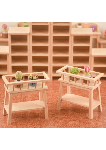 1:12 Evcilik Ahşap Raf Çiçek Standı Mini Bebek Evi Mobilya Modeli Simülasyon Mobilya Aksesuarları, No.1 (Yurt Dışından) modelleri