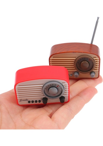 1/12 Minyatür Dollhouse Radyo Modeli Simülasyon Ev Aletleri Mobilya Mini Bebek Evi Dekor Aksesuarları, Kırmızı (Yurt Dışından) indirimleri