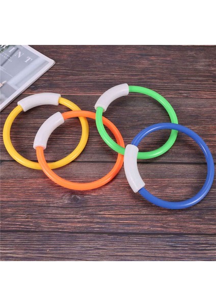 Dalış Halkaları Yüzme Havuzu Oyuncak Yüzükler 4 Paket Oyuncaklar Çocuklar Için Plastik Dalış Halkası Renkli Batan Havuz Halkaları Dalış Eğitimi (Yurt Dışından) modelleri