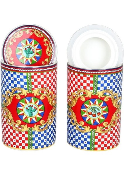 Odessa Desenli Bone China Porselen 2 Li Kavanoz Seti 750 ml fiyatları