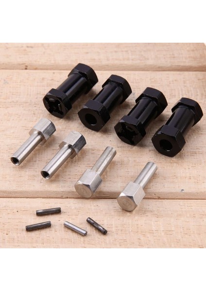 4 Adet Alüminyum Rc Araba 12MM Altıgen Tekerlek Hub Sürücü Adaptörü Uzatma Birleştirici Çoğaltıcı Için 1/10 Rc Paletli Eksenel SCX10 D90, Siyah 20MM (Yurt Dışından) fiyatları