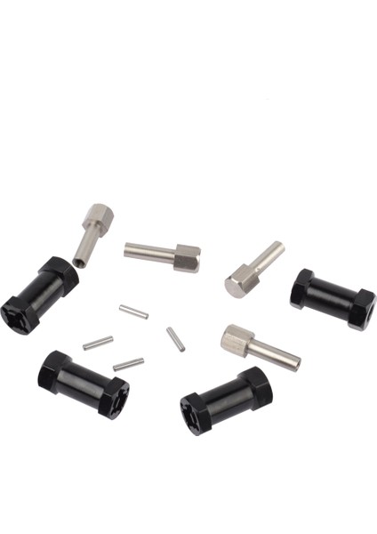 4 Adet Alüminyum Rc Araba 12MM Altıgen Tekerlek Hub Sürücü Adaptörü Uzatma Birleştirici Çoğaltıcı Için 1/10 Rc Paletli Eksenel SCX10 D90, Siyah 20MM (Yurt Dışından) fırsatları