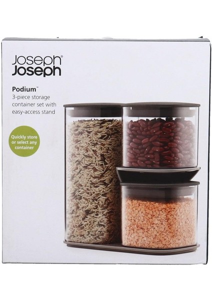 Podium 3'lü Saklama Kabı Seti indirimleri