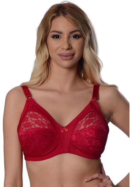 Bordo Dantelli Toparlayıcı Sütyen - 503 - Beden 95 11 fırsatları