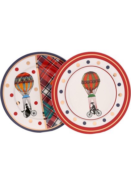 Lucky Art Shannon Bone 6 lı Servis Tabağı Seti 20 cm LYHD 447