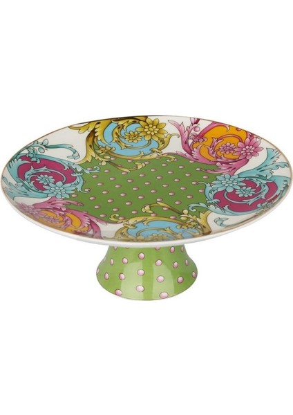 Estelle Bone Porselen Karışık Desenli Ayaklı Kek & Pasta Standı 27 cm Lyhd 571